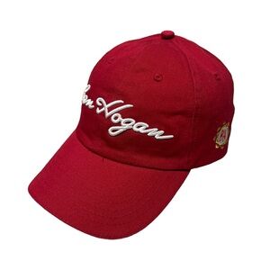 Ben Hogan red white embroidered Golf Hat adjustable one size
